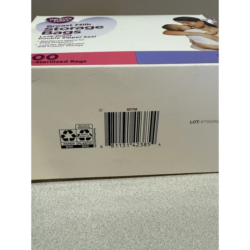 Parent's Choice 100 Count Pre-Sterilized Breast Milk Storage Bags‎